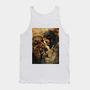 Lion And Jesus Christian Tank Top